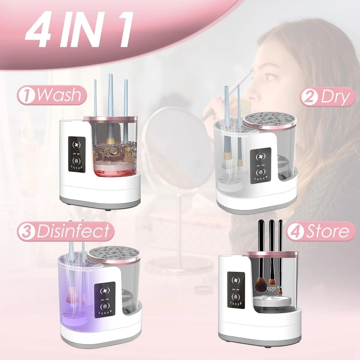 Electric Makeup Brush Cleaner | جهاز تنظيف فرش المكياج