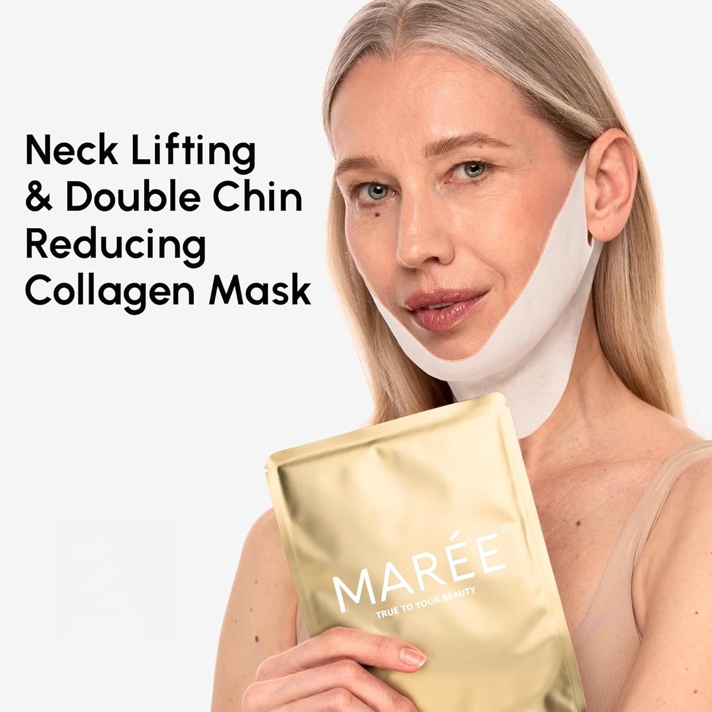 V-Line Gold Mask | قناع شد الفك