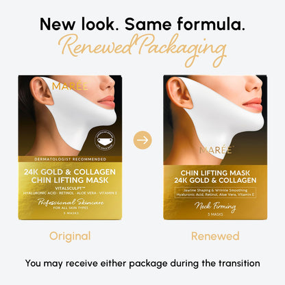 V-Line Gold Mask | قناع شد الفك