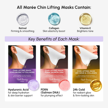V-Line Gold Mask | قناع شد الفك