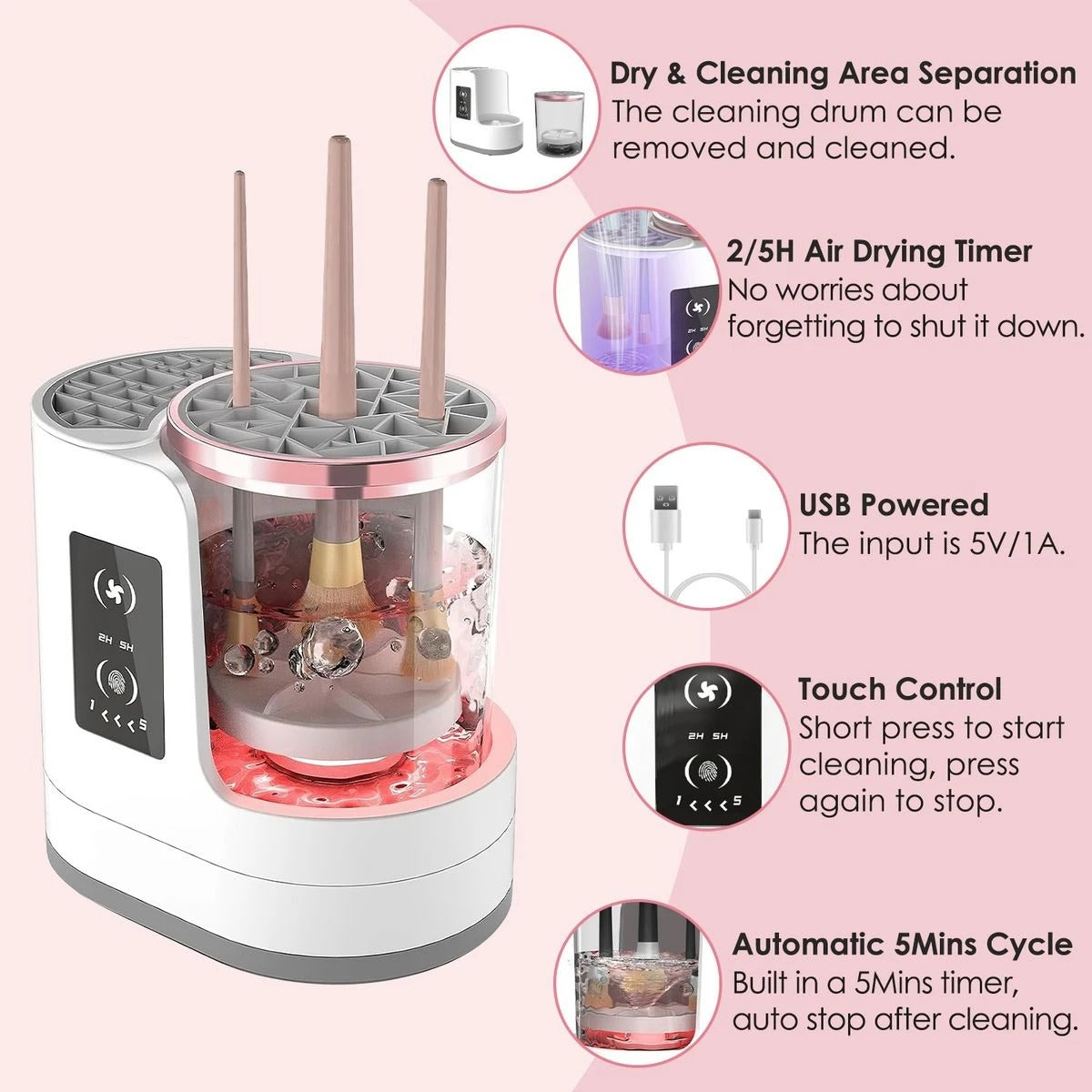 Electric Makeup Brush Cleaner | جهاز تنظيف فرش المكياج